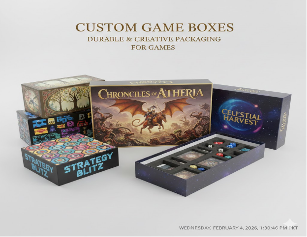 Custom Game Boxes | Durable & Creative Packaging for Games