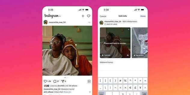Instagram carousel