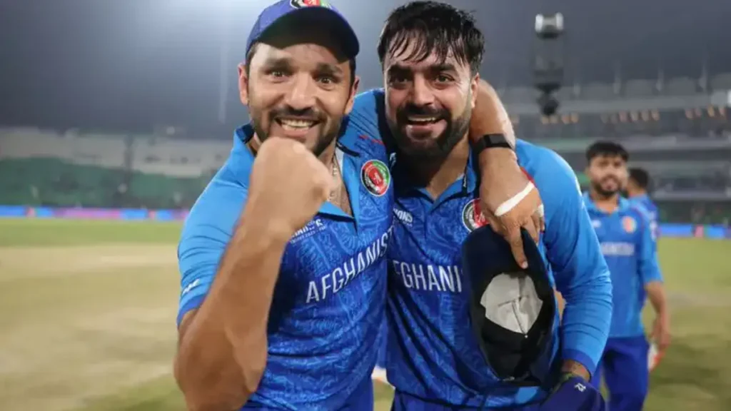 Afghanistan players celebrate on the field - Afghanistan vs India T20I Schedule 2026
