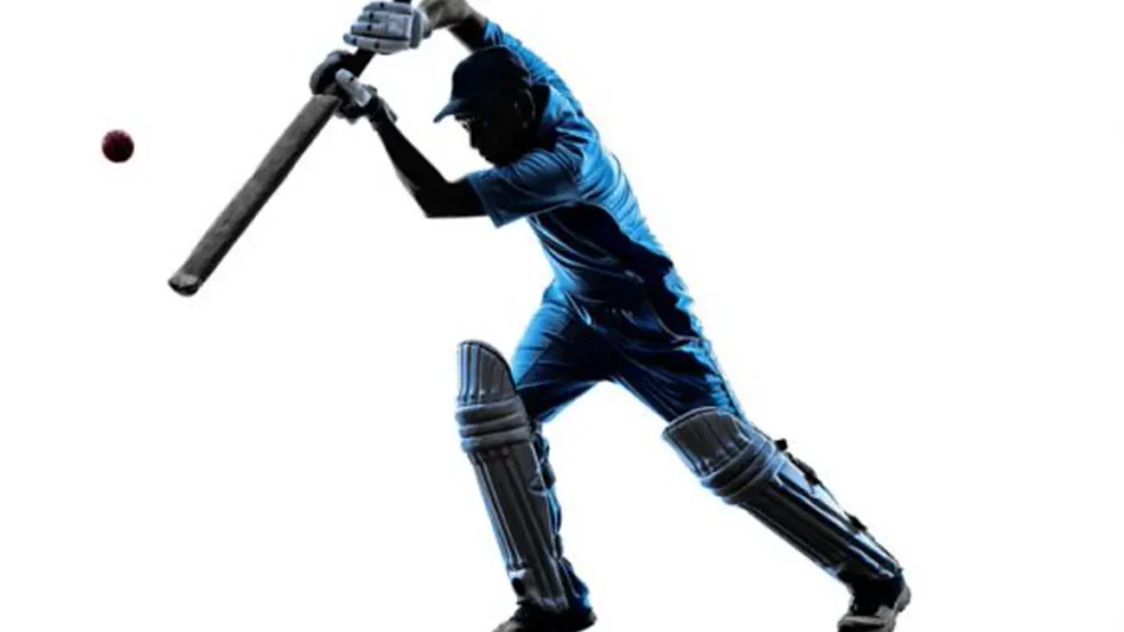 Batsman playing an attacking stroke, batting basics for beginners learning how to play cricket