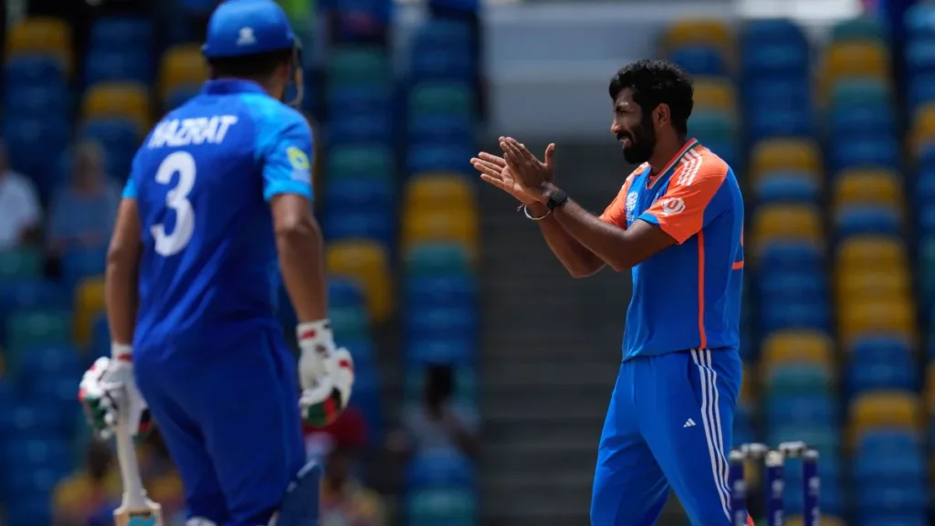 Jasprit Bumrah in action during India vs Afghanistan T20 World Cup 2024 - Afghanistan vs India T20I Schedule 2026