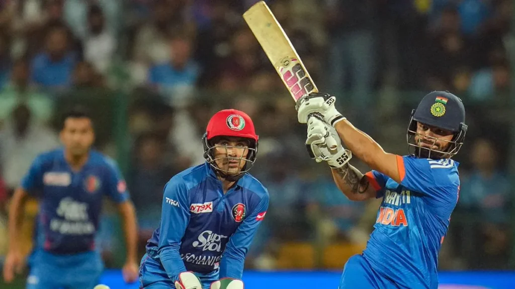 India batter hits out against Afghanistan in the 3rd T20I - Afghanistan vs India T20I Schedule 2026