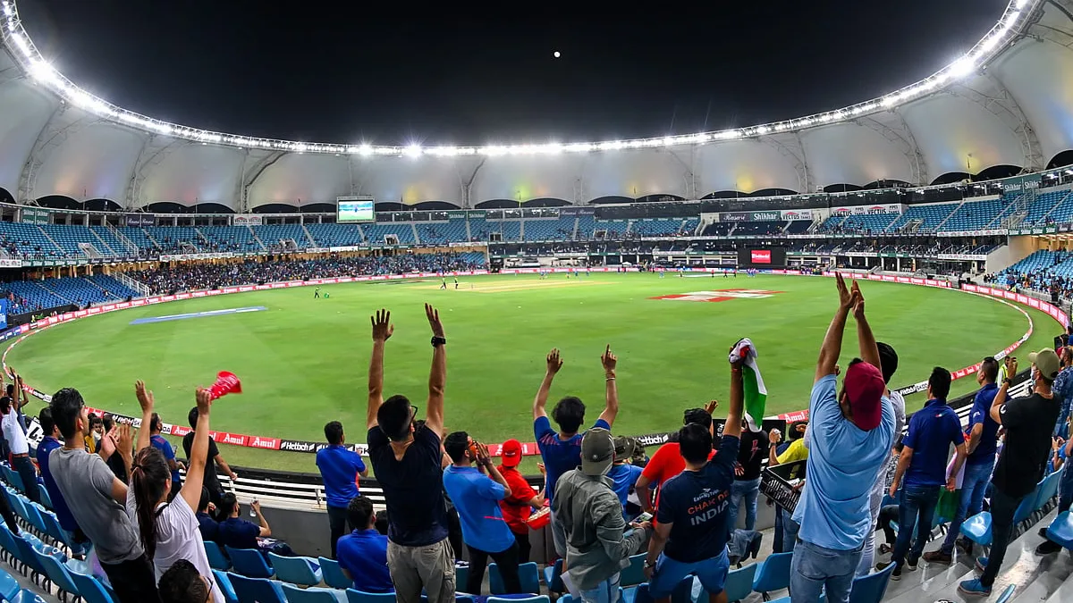 Dubai International Stadium, home ground action for the Dubai Capitals ILT20 2026 squad