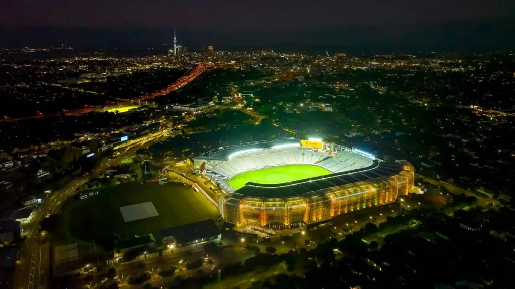 India vs New Zealand 4th T20I 2026 Eden Park night view