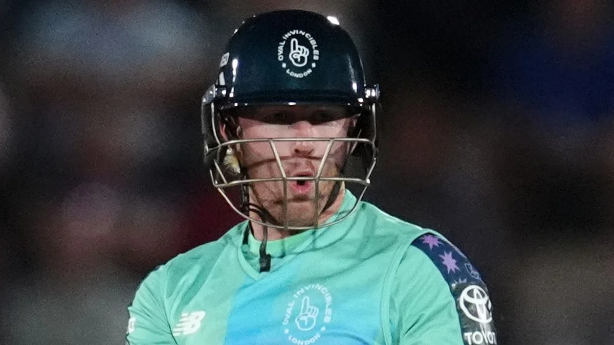 Jordan Cox of Oval Invincibles during the Hundred 2027 retention window build-up