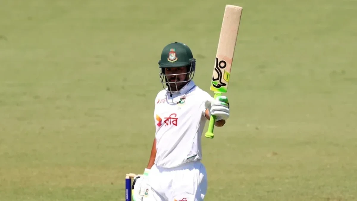 Najmul Hossain Shanto bats for the bangladesh test squad west indies Test series in Mirpur