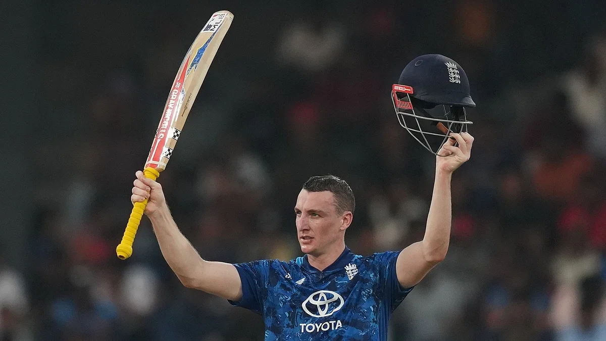 England vs Sri Lanka head to head in ODI: Harry Brook celebrates his century against Sri Lanka