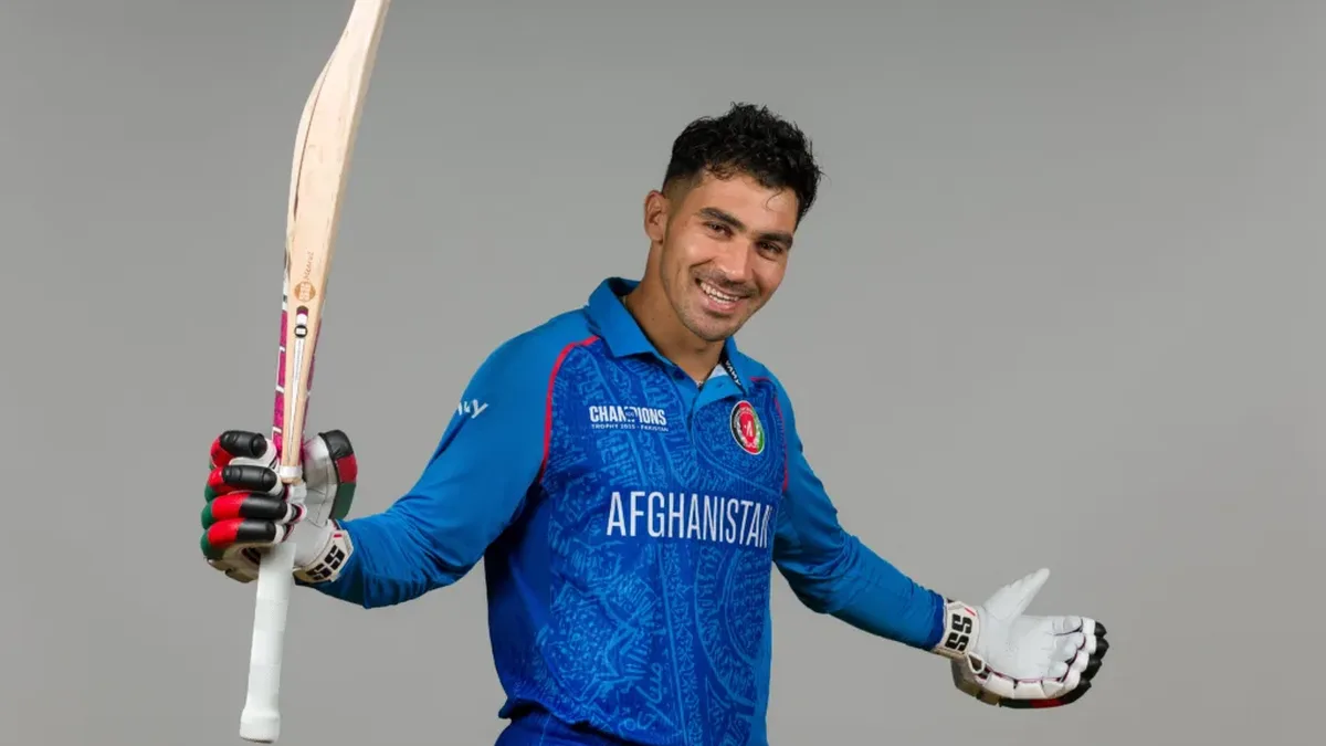 Rahmanullah Gurbaz in the Gulf Giants ILT20 2026 squad