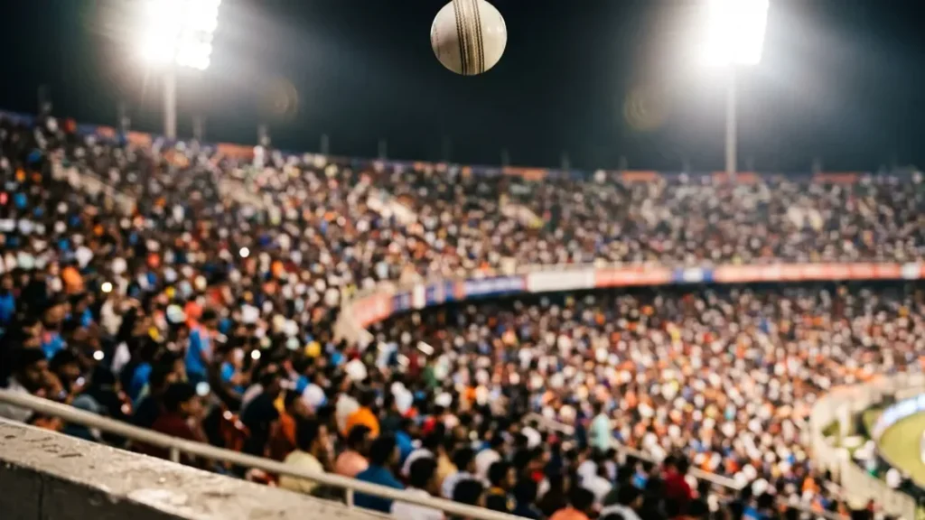 Stadium crowd under lights in the ipl 2027 schedule story