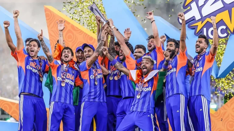 India team celebrates the T20 World Cup 2026 final win over New Zealand, India vs New Zealand head to head T20I